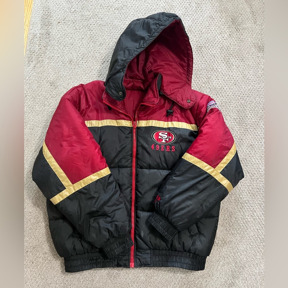 Vintage 49er puffer jacket